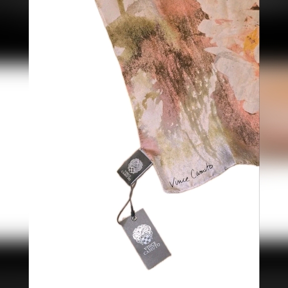 Vince Camuto Scarf in Pink, Green, and White - Picture 6 of 7